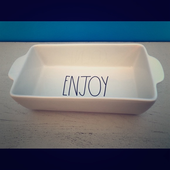 SOLD Rae Dunn “Enjoy” Baking Dish - Picture 1 of 1